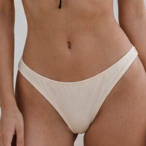 Shade & Shore Bikini Bottom Cream Size Small